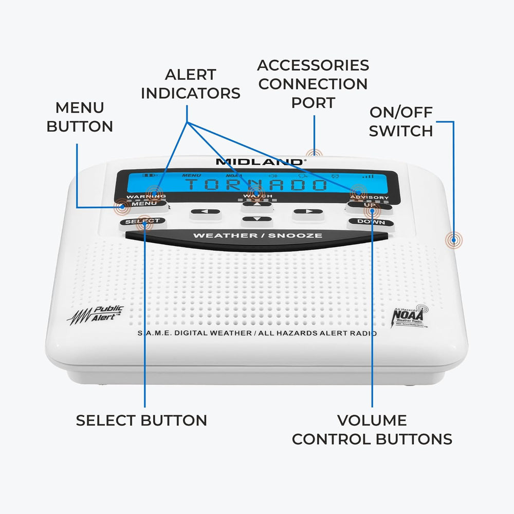 Midland - WR120B - NOAA Emergency Weather Alert Radio