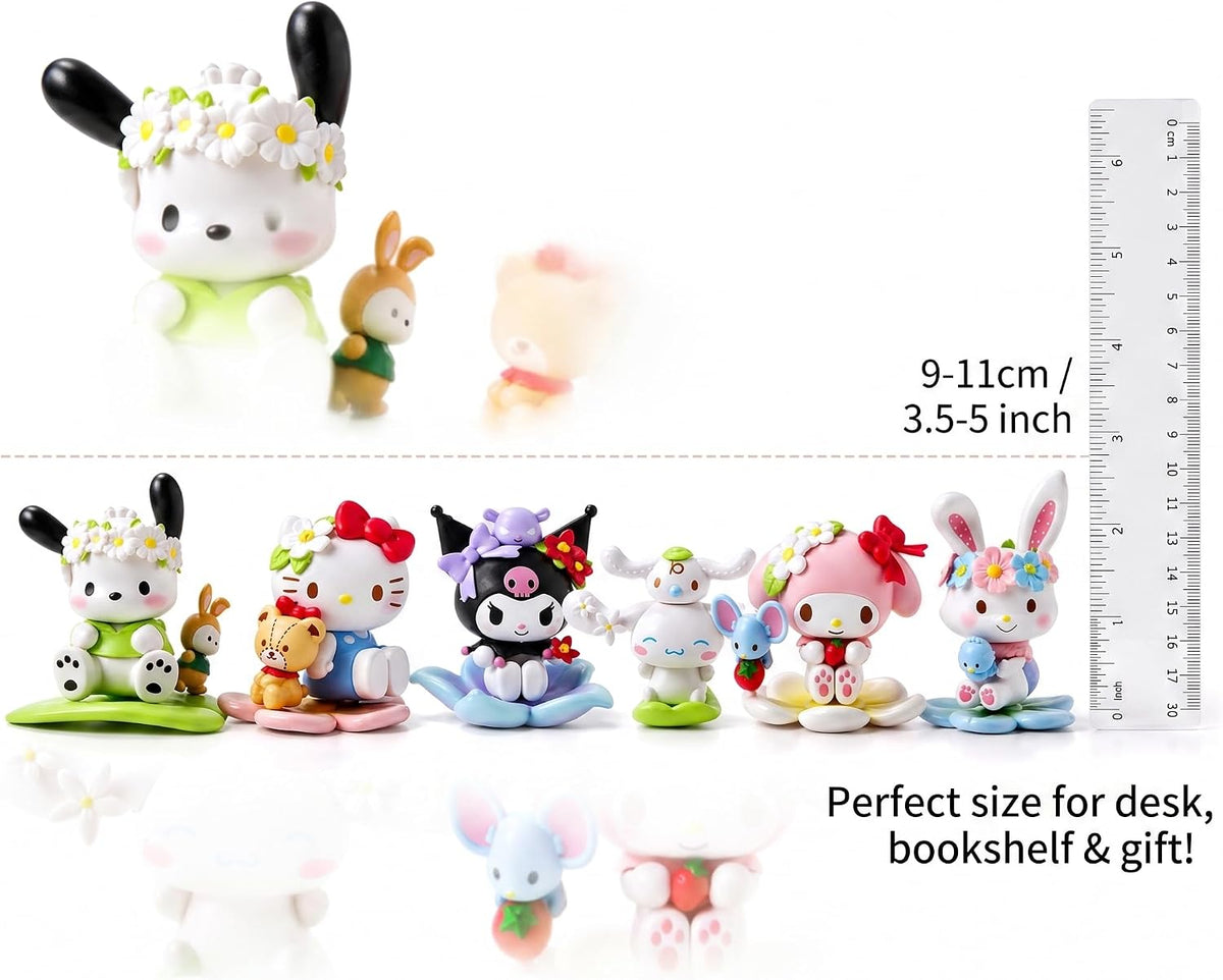 character action figures 6-pack | 3.5-5" pvc collectible shown in use