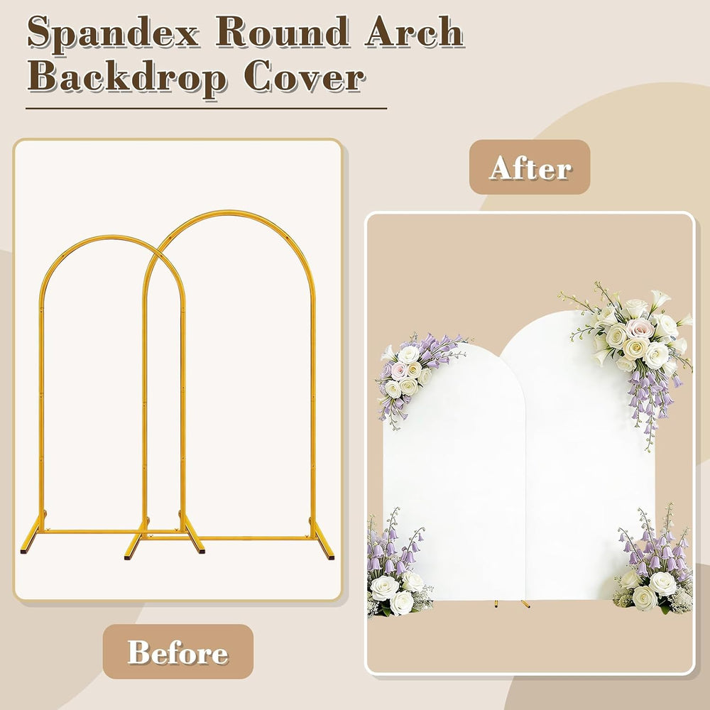 6FT,6.6FT,7.2FT Black,Red,Wedding Arch Cover Set of 3 Decor