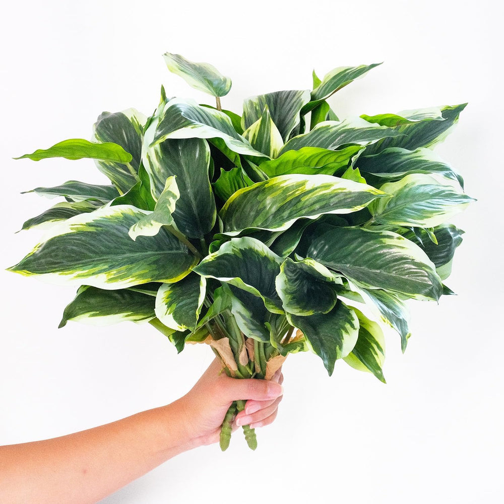6PCS Artificial Hosta Plants Outdoor, Fake Hostas for Planters