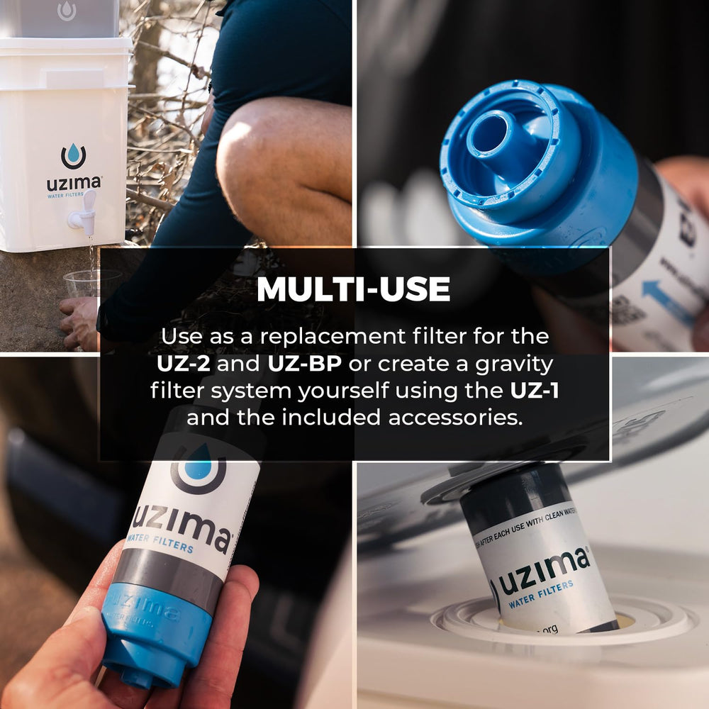 Uzima UZ-1 Water Filter Cartridge Replacement | Gravity Water Filter for UZ-2...