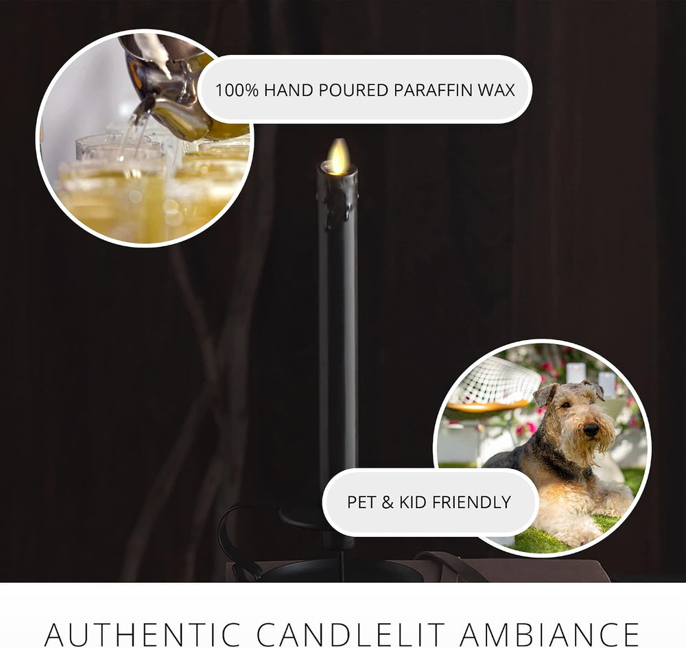 Luminara - Flameless Flickering Moving Flame Battery Operated Unscented Candl...