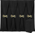 40x10ft Backdrop Curtains for Parties, 8 Panels 5x10ft Curtains Photography Drapes Rod Pocket Curtain Backdrop for Birthday Wedding Baby Shower Home Decor
