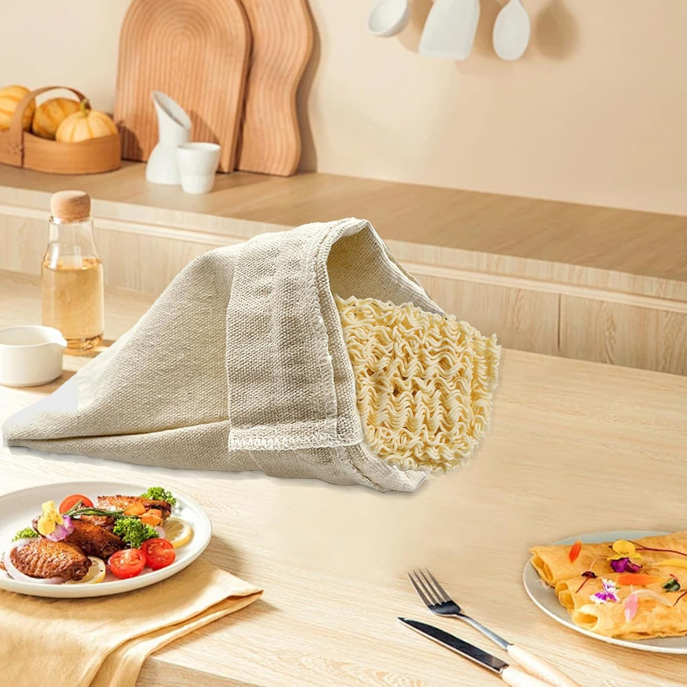 calary 50pcs Double Canvas Drawstring Bag Cotton Pouch Gift Sachet Muslin Reu...