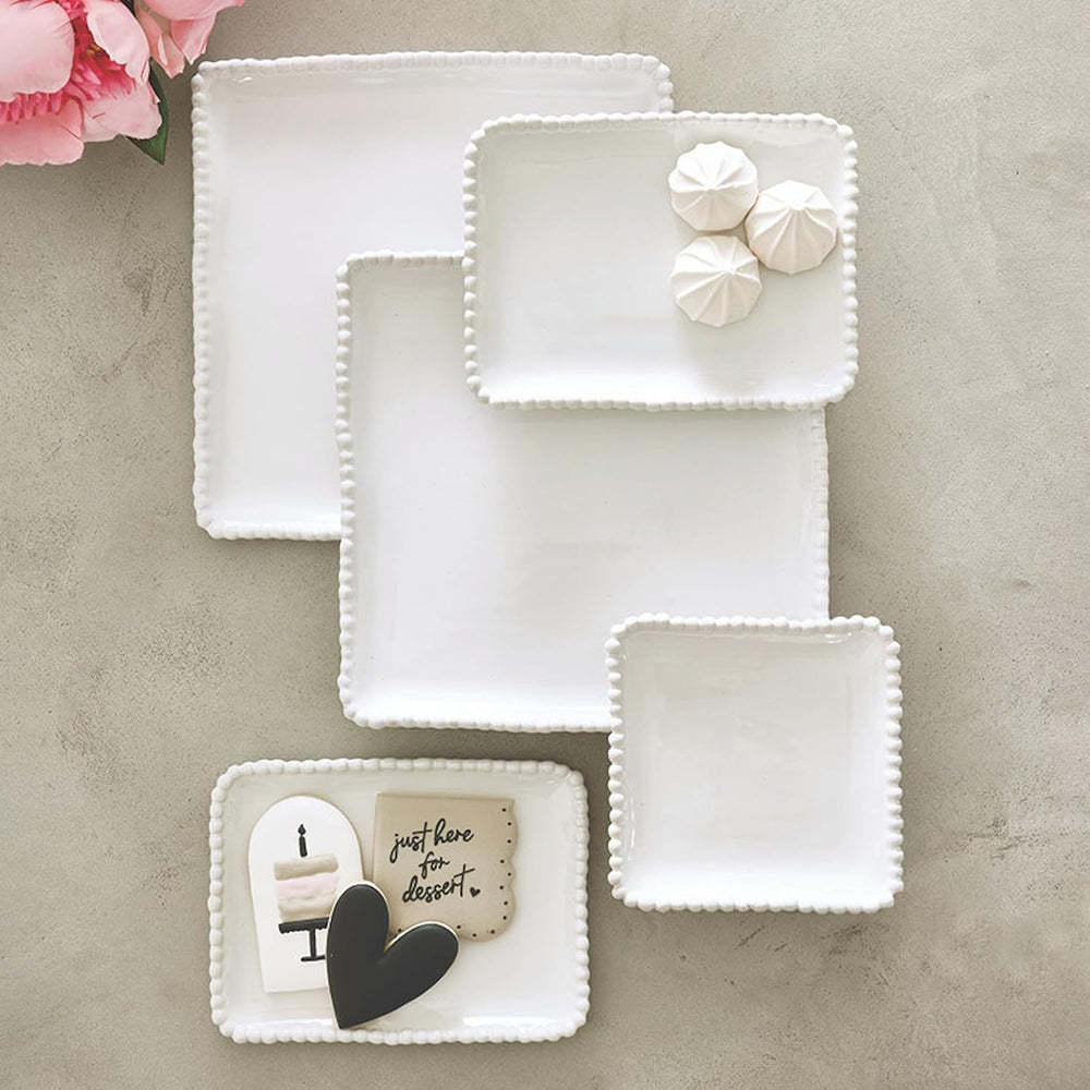 Santa Barbara Design Studio Appetizer Plates - Set of 4 Small Ceramic Plates ...