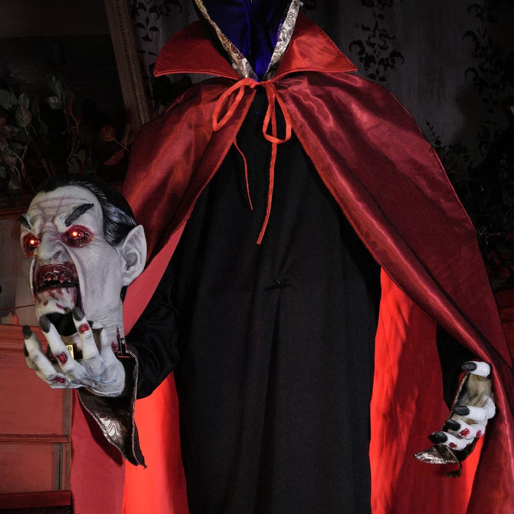 Haunted Hill Farm 5.9-Ft. Decapitated Vampire Holding Head Animatronic