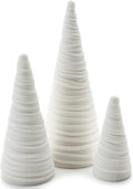Your Heart's Content Light Ivory Velvet Trees Set of 3 (Light Ivory)