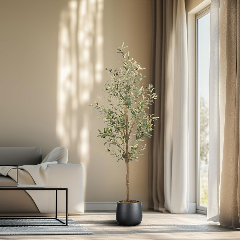 Artificial Fake Olive Tree 5FT 1Pack Faux Olive Tree for Home Decor