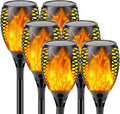 Solar Torch Lights with Flickering Flame Larger Size Halloween Decorations