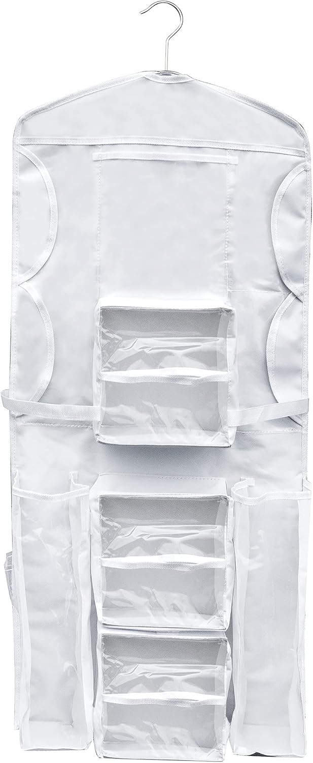 Wrapping Paper Storage Organizer- Dual Sided Hanging Gift Wrap Station- Clear...