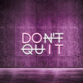 Don't Quit LED Neon Sign for Wall Decor, DO IT Neon Lights Party Decorations, USB Powered Switch Lighting Adjustable for Office, Gym, Man Cave, Gamer Room Decor