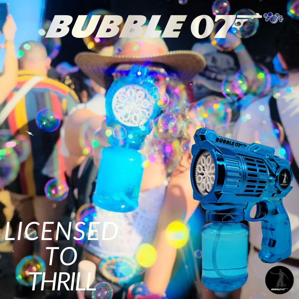 Bubble 07 Adult Bubble Gun - 200 Bubbles Per Second - Handheld Bubble Machine...