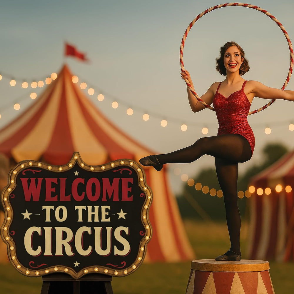 Roowest 4 Feet Welcome to The Circus Stand up Cardboard Cutout