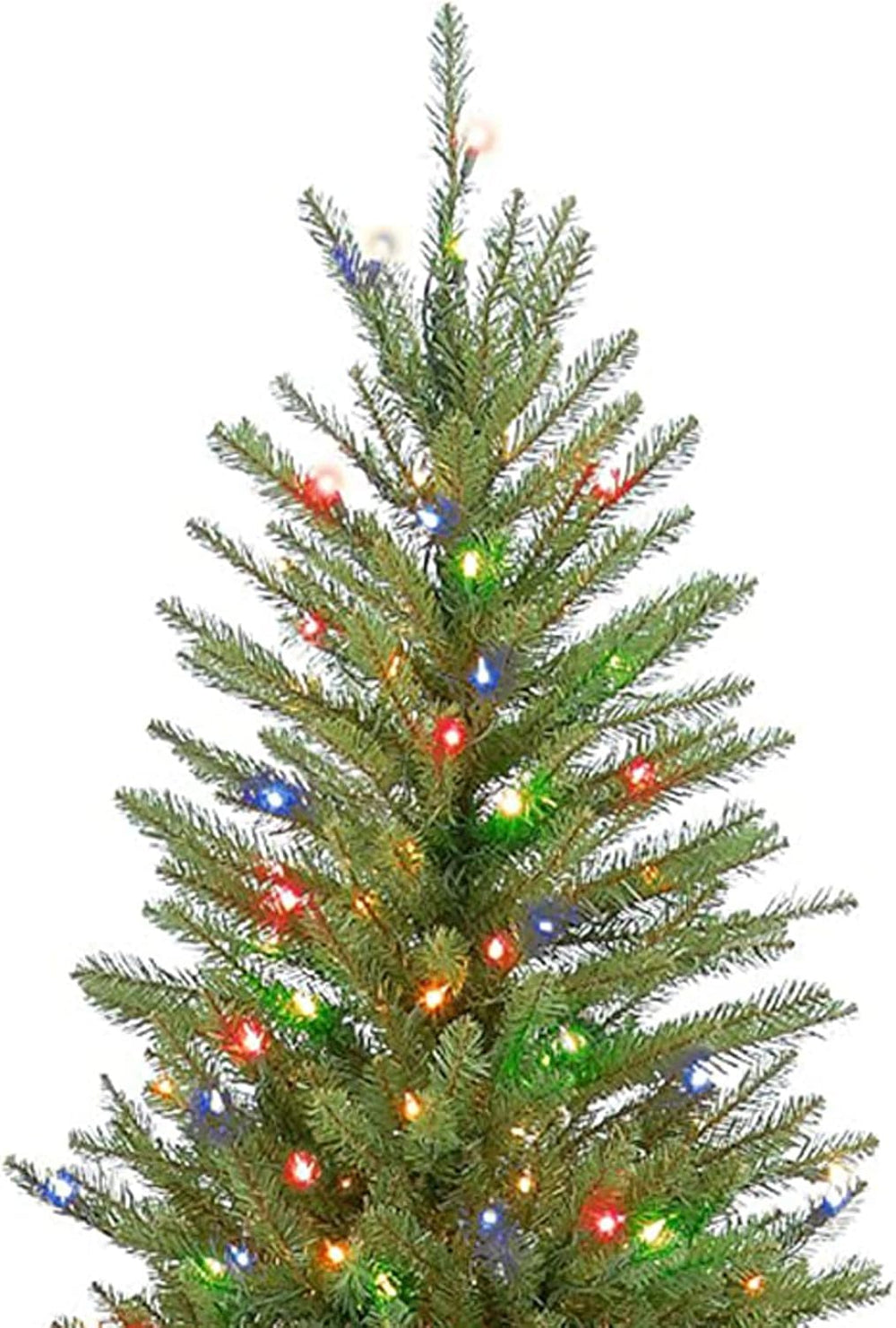 National Tree Company 6.5ft Pre-Lit Dunhill Fir Slim Christmas Tree