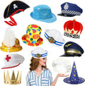 10 Assorted Funny Costume Hats, Crazy Party Hats, Silly Hats For Adults Teens, Novelty Cosplay Hat, Photo Booth Props Hat Dress Up Costume Accessories