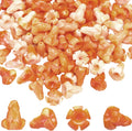 Jutom 100 Pcs Puakenikeni Flower Beads Hawaiian for DIY Crafts, Orange