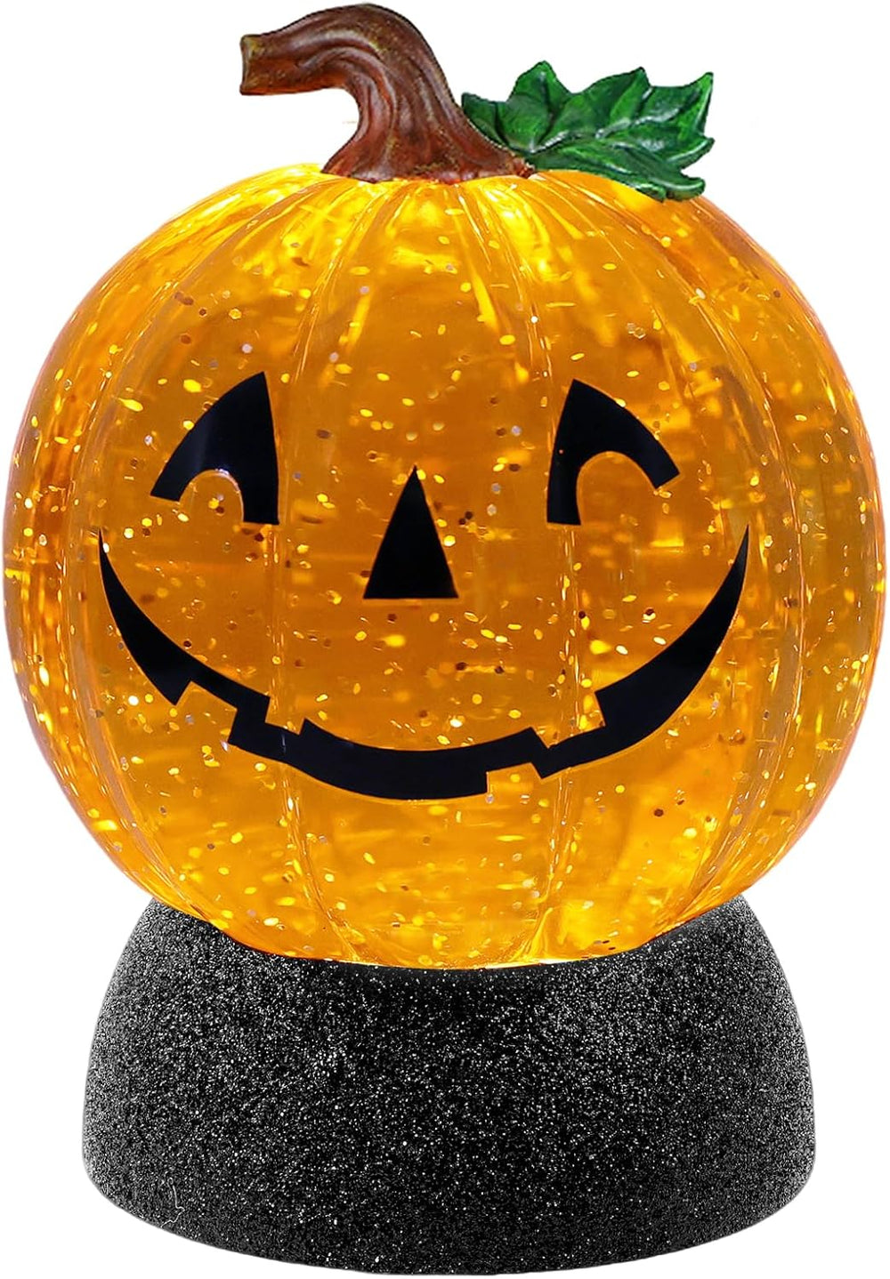 Halloween Snow Globe Lantern Pumpkin Lighted Halloween Snow Globes Battery Op...