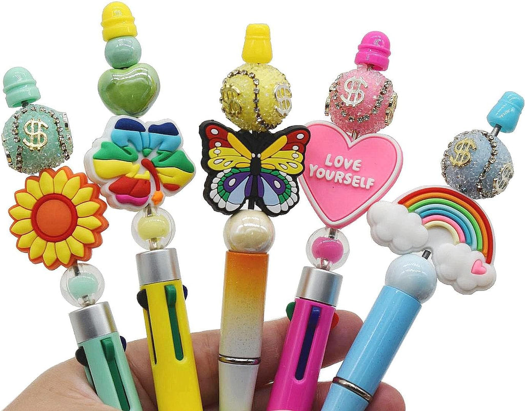 non-repeat silicone focal beads for pens,random different focal shown in use