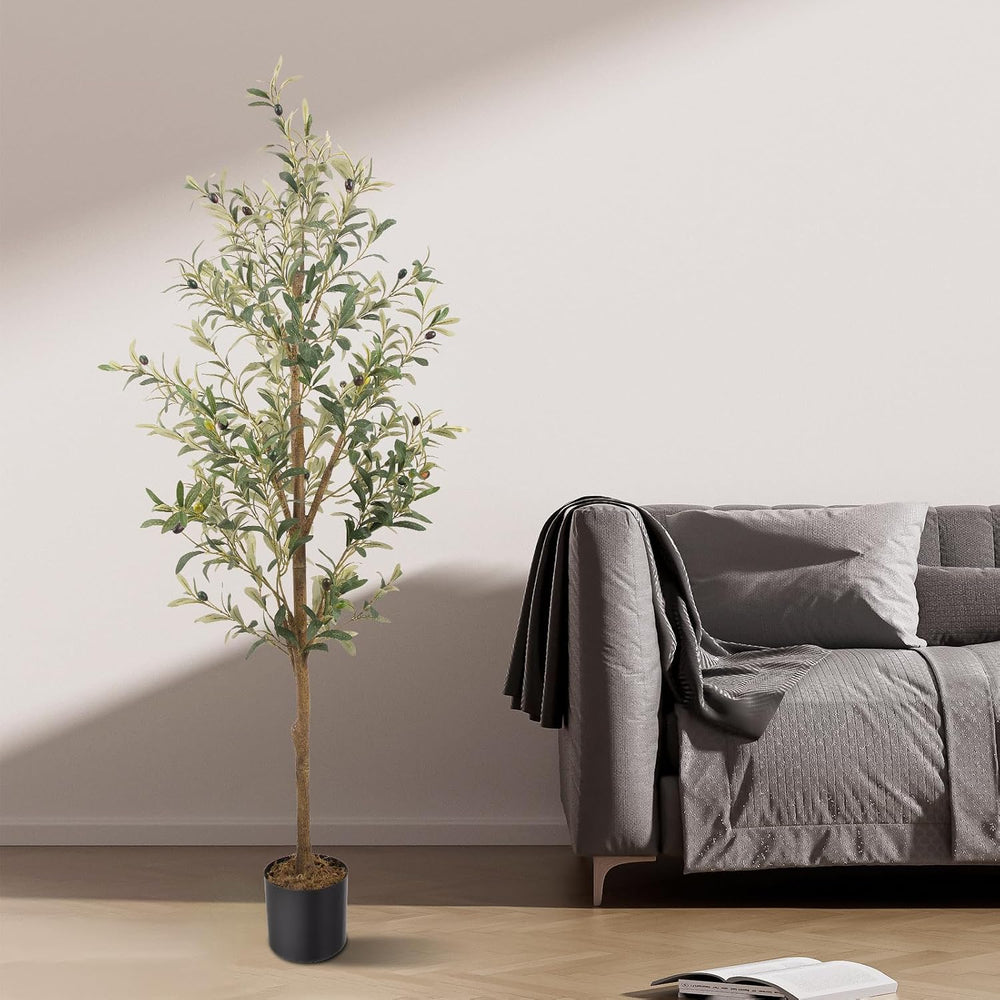 Artificial Fake Olive Tree 5FT 1Pack Faux Olive Tree for Home Decor