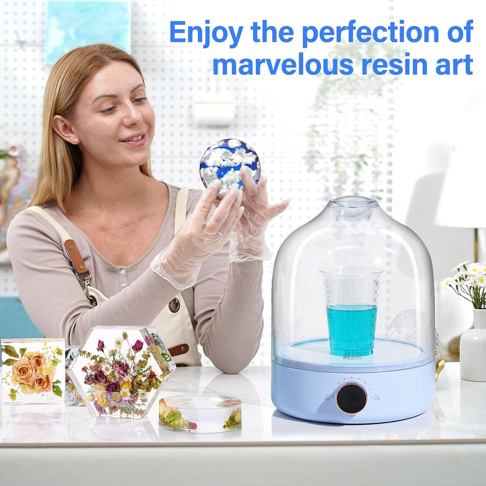 LET'S RESIN Airzero Resin Bubble Remover, 99kPa Remove 99% Bubbles Quickly