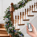 9 FT Pre-Lit Christmas Garland, Color-Changing Lights and Remote
