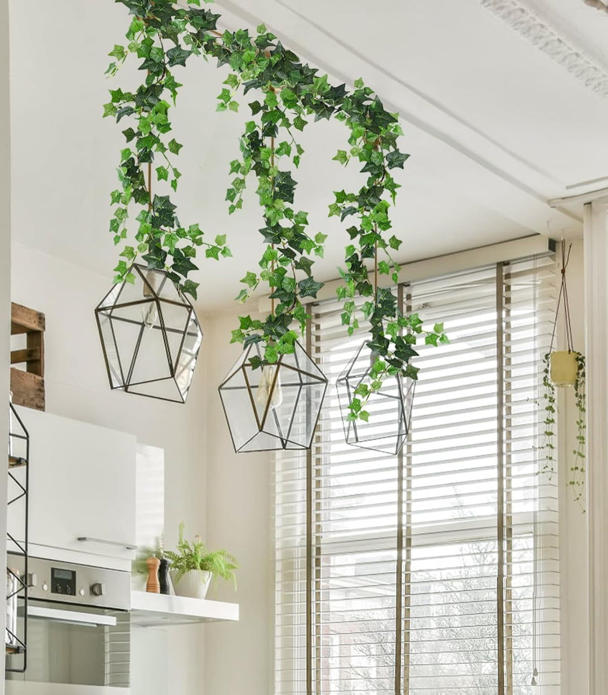 RECUTMS 6Strand Artificial Ivy Greenery Garland Silk Fake Vines Plant 6.3Ft
