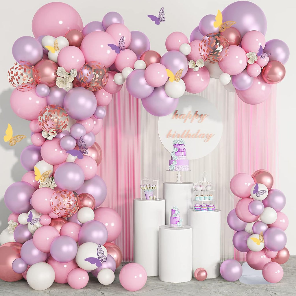 Half Balloon Arch Stand Kit for Floor fit Wedding, Birthday Party, Black