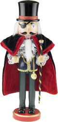 Clever Creations Herr Drosselmeier 14 Inch Traditional Wooden Nutcracker, Festive Christmas Décor for Shelves and Tables