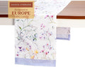 Maison d' Hermine Table Runner 100% Cotton Single Layer Table Runners 108 inches Long Decorative for Home Kitchen Dining Party Wedding Bridal Shower Spring Summer (Summer Floral, 14.50" x 108")