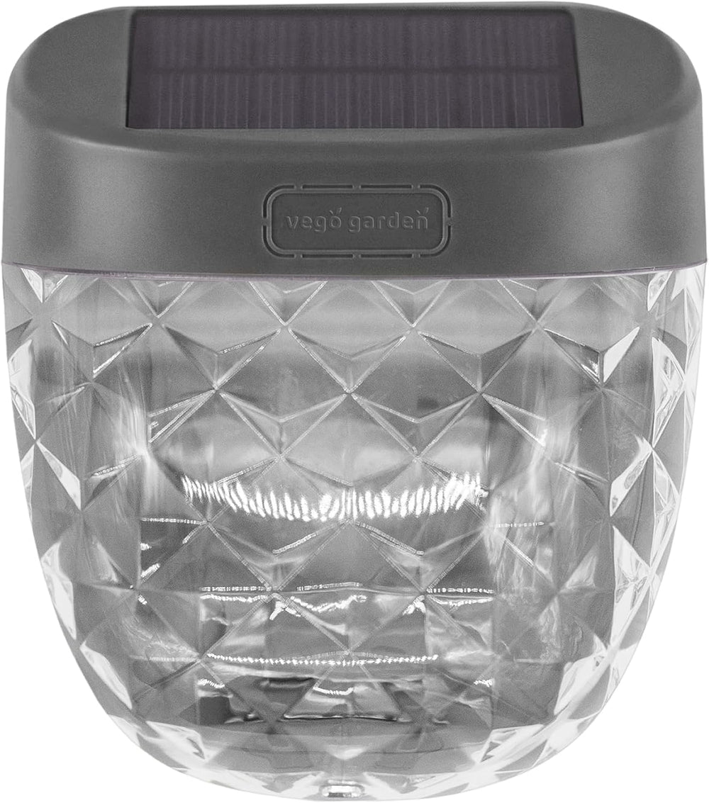 Vego garden Solar Garden Lights to Flat Beds Waterproof Modern Gray 4 Pack