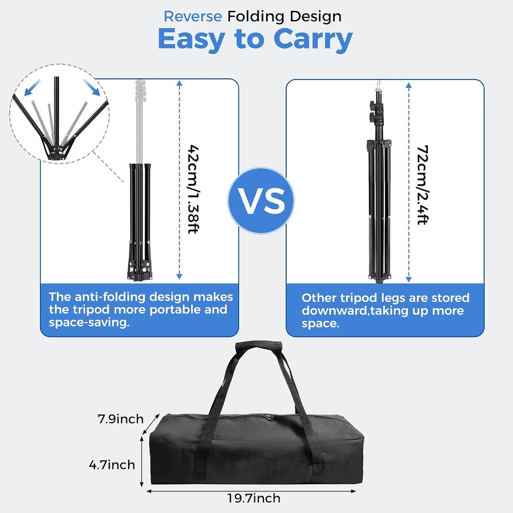 EMART 5 * 6.5ft White Photo Backdrop Stand Kit with T-Shape Stand