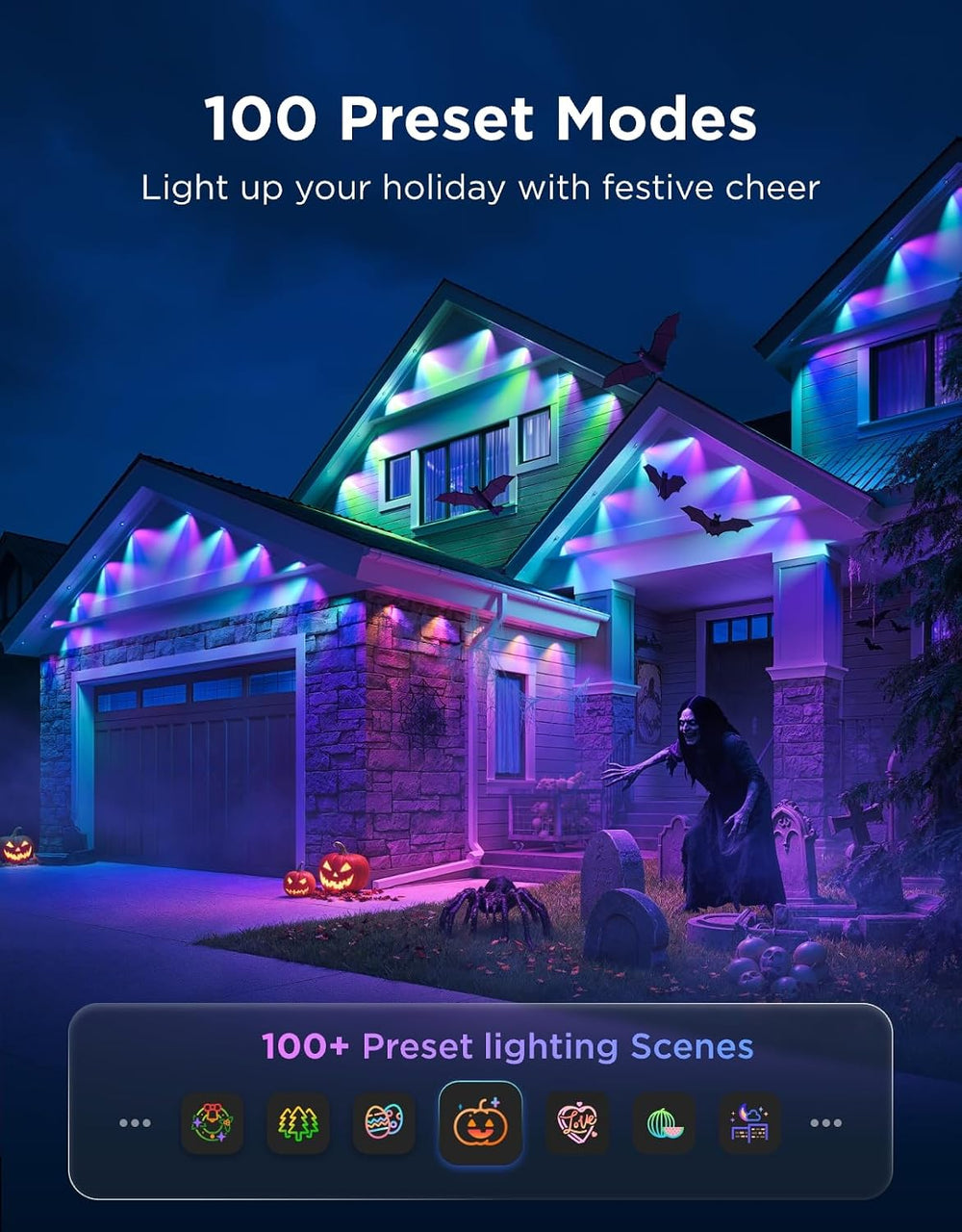 Govee Permanent Outdoor Lights Prism 200ft, White
