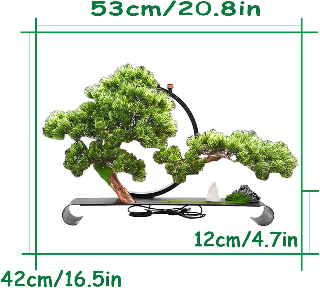 Fake Bonsai Tree Decor, Realistic Artificial Bonsai Tree