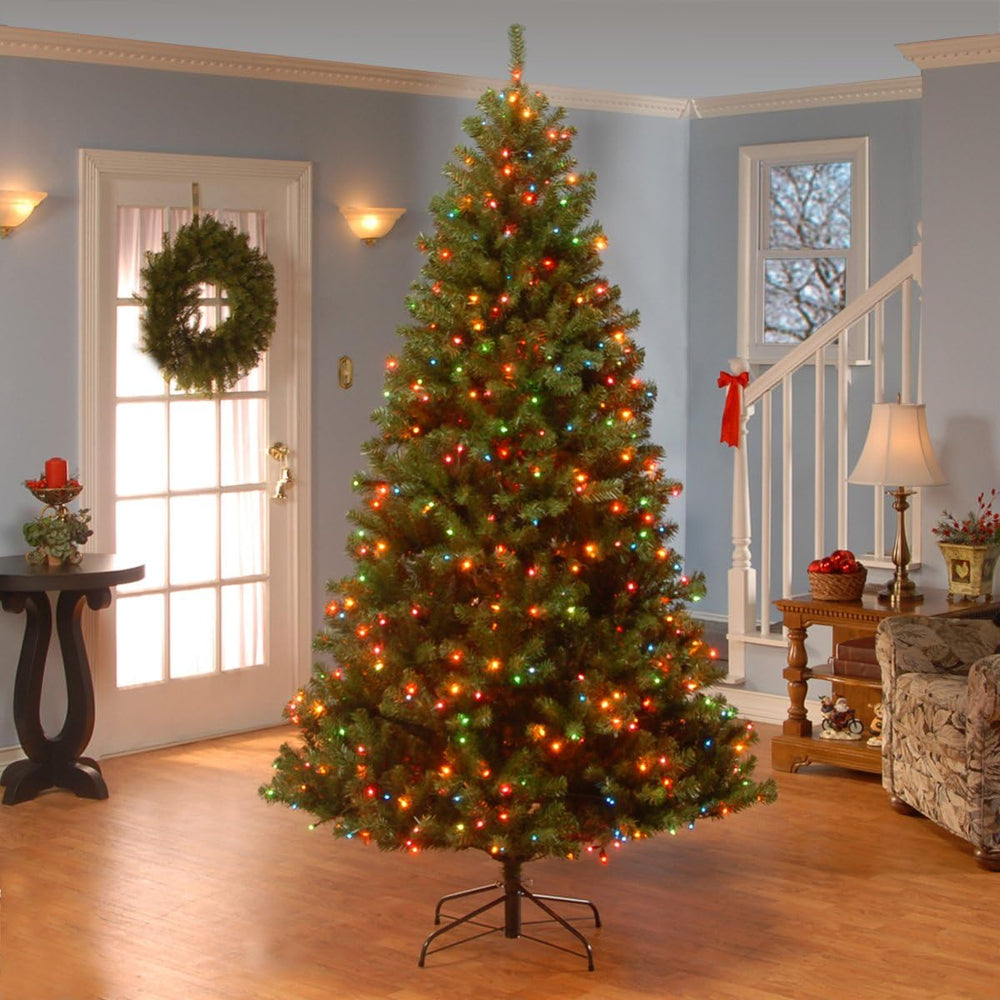 National Tree Company 7.5ft Pre-Lit North Valley Spruce Christmas Tree
