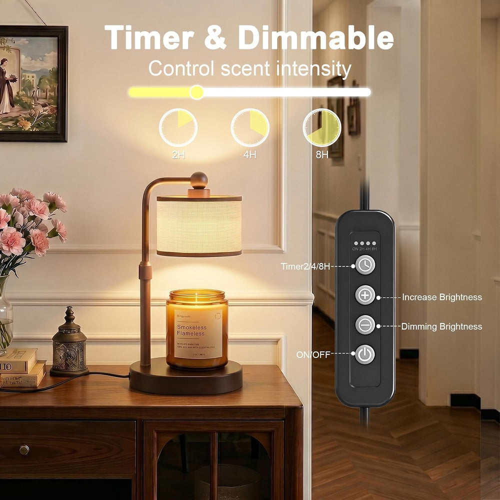 Candle Warmer Lamp with Timer, Modern Farmhouse Candle Warmer for jar Candles...