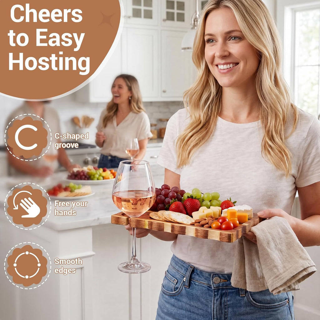 silifine 6 pcs wine appetizer plates with wine shown in use