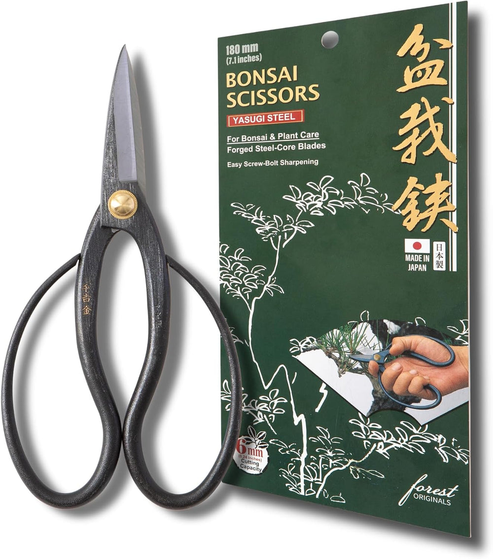 SenkichiKin Bonsai Scissors 7in (180mm) – Made in Japan Pruning Shears, Sharp...