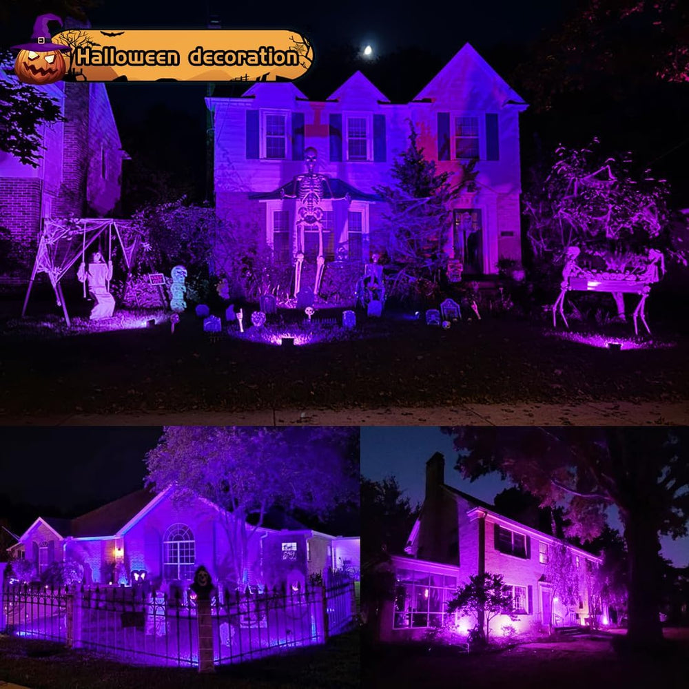 MELPO Black Light 30W LED Blacklight Flood Light Outdoor for Glow Party