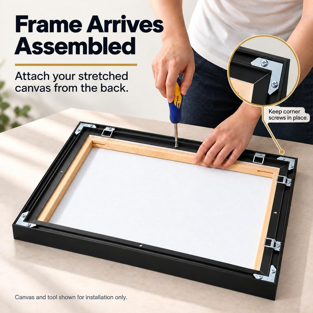 Easthope 30x40In Assembled Canvas Frame for 0.6"-0.9" Deep Stretche...