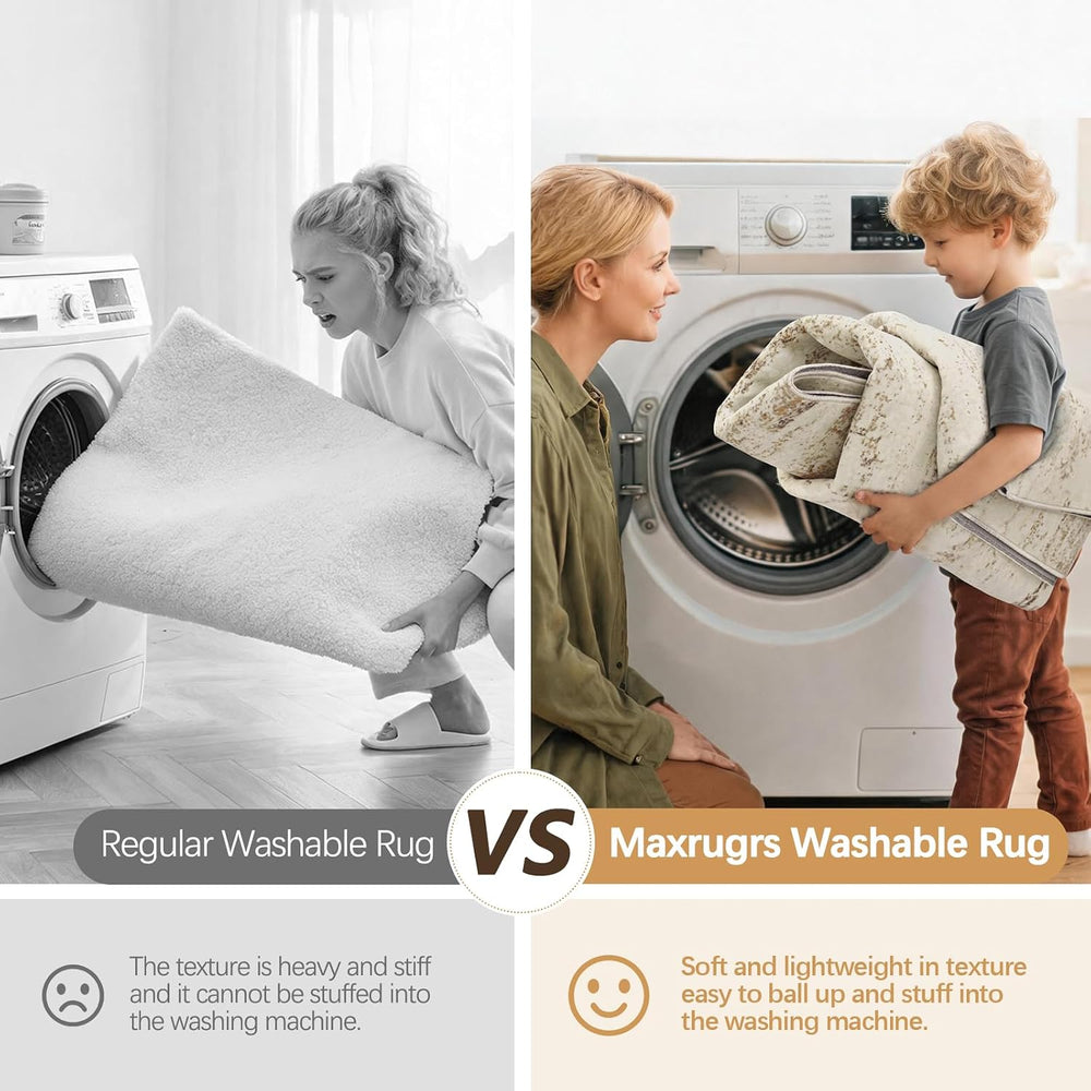 Washable Rugs 8x10 Area Rugs for Living Room,Bedroom,Dining Room Carpets