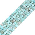 Natural Larimar 6mm Rondelle Loose Beads 15 Inch for DIY Jewelry Making Beads