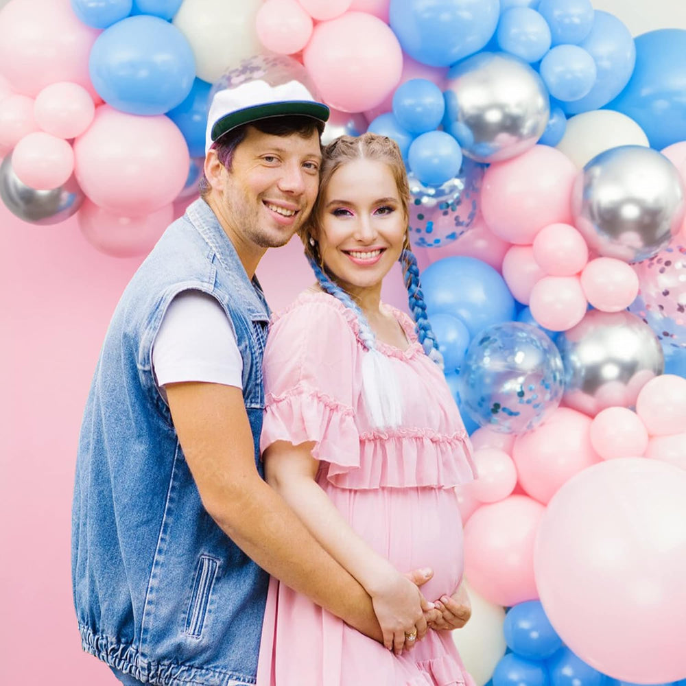 SHIMMER & CONFETTI DIY Balloon Garland and Arch Kit for Gender Reveal, We...