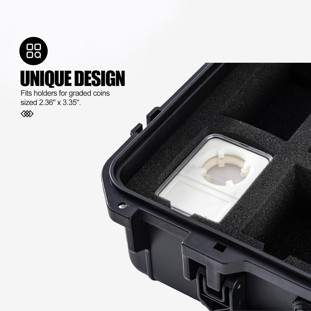 Graded Coin Slab 88~110 Case Fits PCGS, NGC & More - Travel Holder Case f...