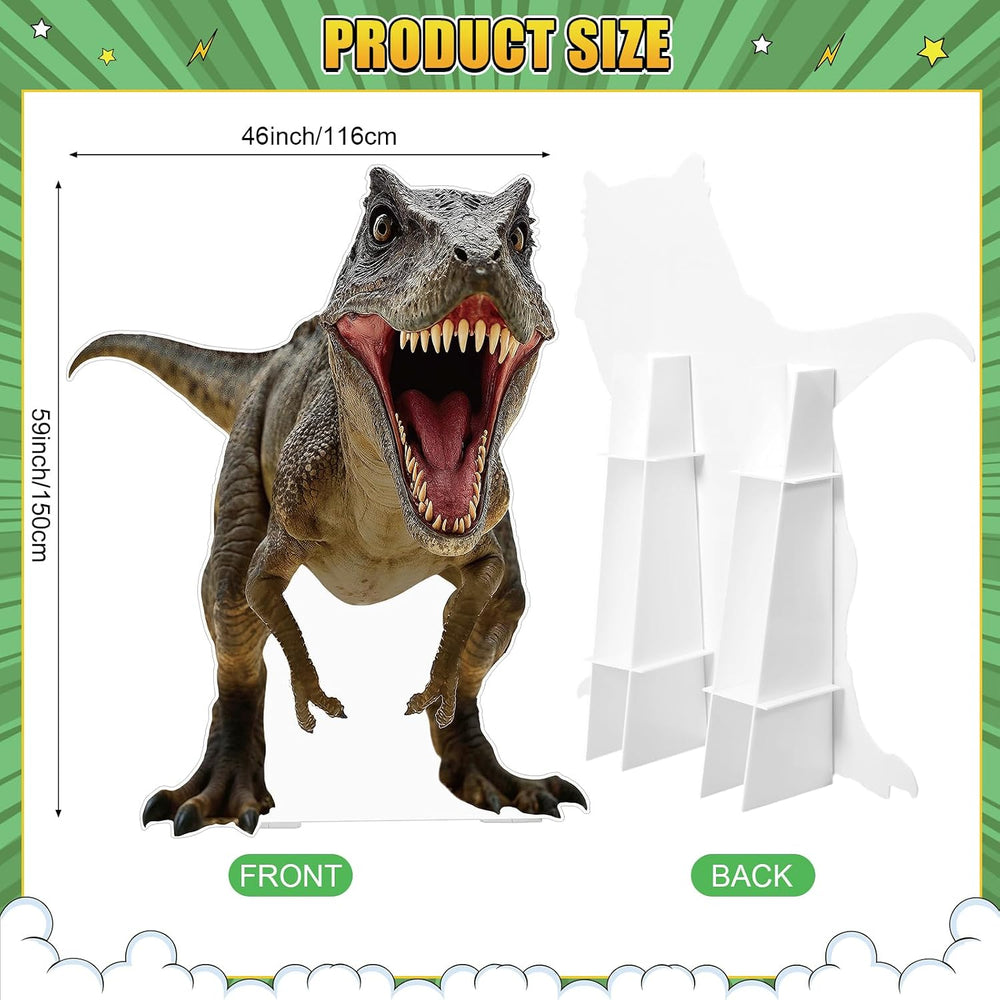 Capoda Life Size Dinosaur Cardboard Cutout Standee 43x59 in, Dino Kt Foam Boa...