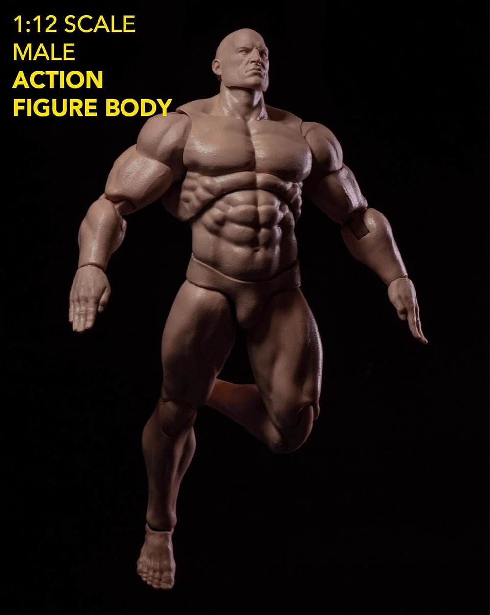 1/12 Scale Super Strong Action Figure Body,Articulated Muscular Comic Body