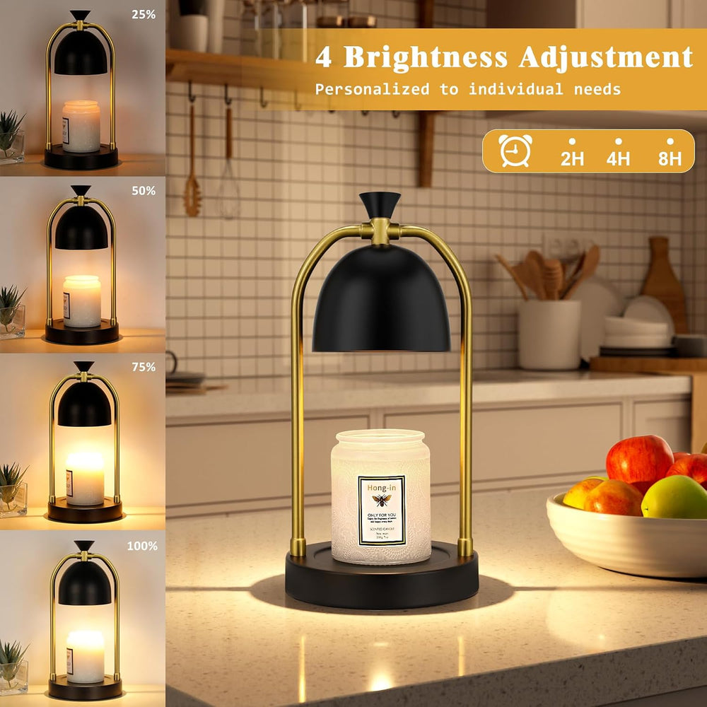 Black Candle Warmer Lamp,Birthday Gifts for Women Men