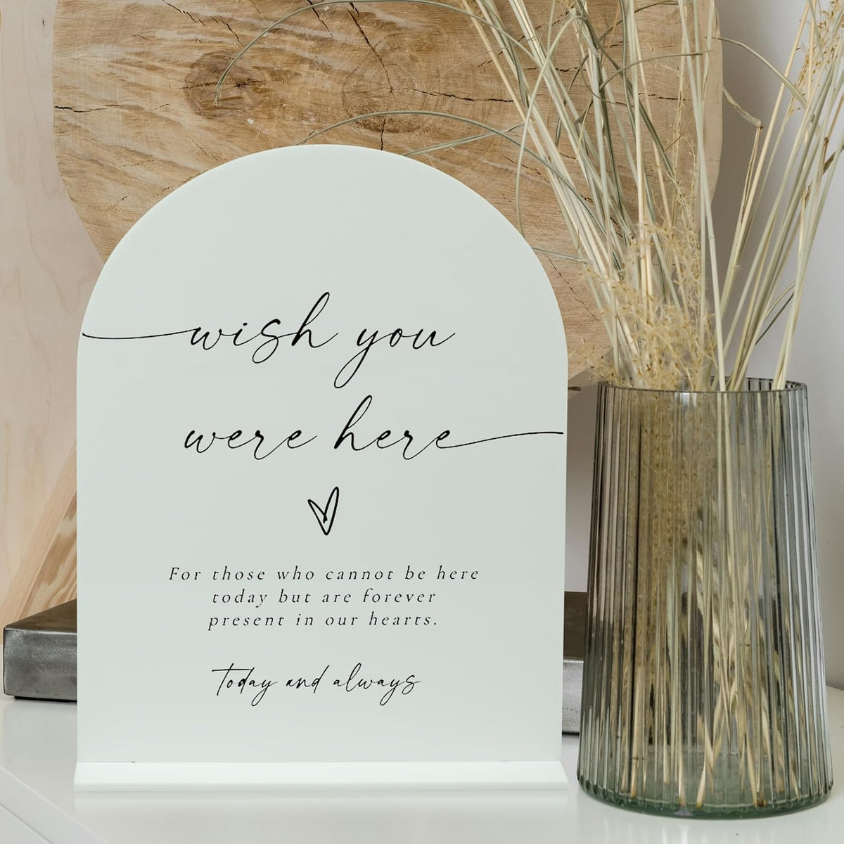 8x10 Inch White Arch Acrylic Sign with Stand | 5 Pack Blank White Acrylic Arch Sign with Base for DIY Wedding Table Numbers, Arched Wedding Signage, Events& Parties (8x10 Inch)