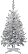 3FT Silver Artificial Small Christmas Tree Mini Tabletop Decor