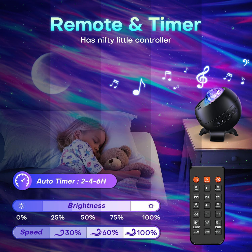 led light gifts home decor light projector with, front angle view