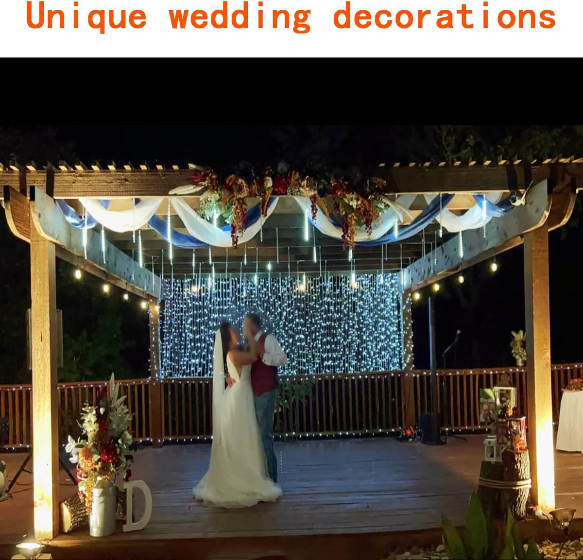 large meteor shower lights for christmas decorations outdoor on a desk or shelf